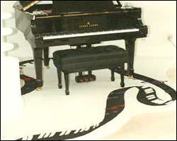 Piano room carpeting